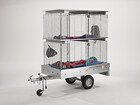 - Instant Housing Trailer - Year 2012 &ndash; IH Cageman&nbsp;Trailer&nbsp;3000
Dimensions: 250 x 155 x 235 cm. Material: steel frame construction, aluminium construction. Perm. total weight: 750 kg.