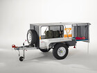 - Instant Housing Trailer - Year 2012 &ndash; IH&nbsp;Ecco Trailer 5000
Dimensions: closed 160 x 155 x 150 cm / open 250 x 155 x 150 cm. Material: steel frame construction. Perm. total weight: 750 kg.